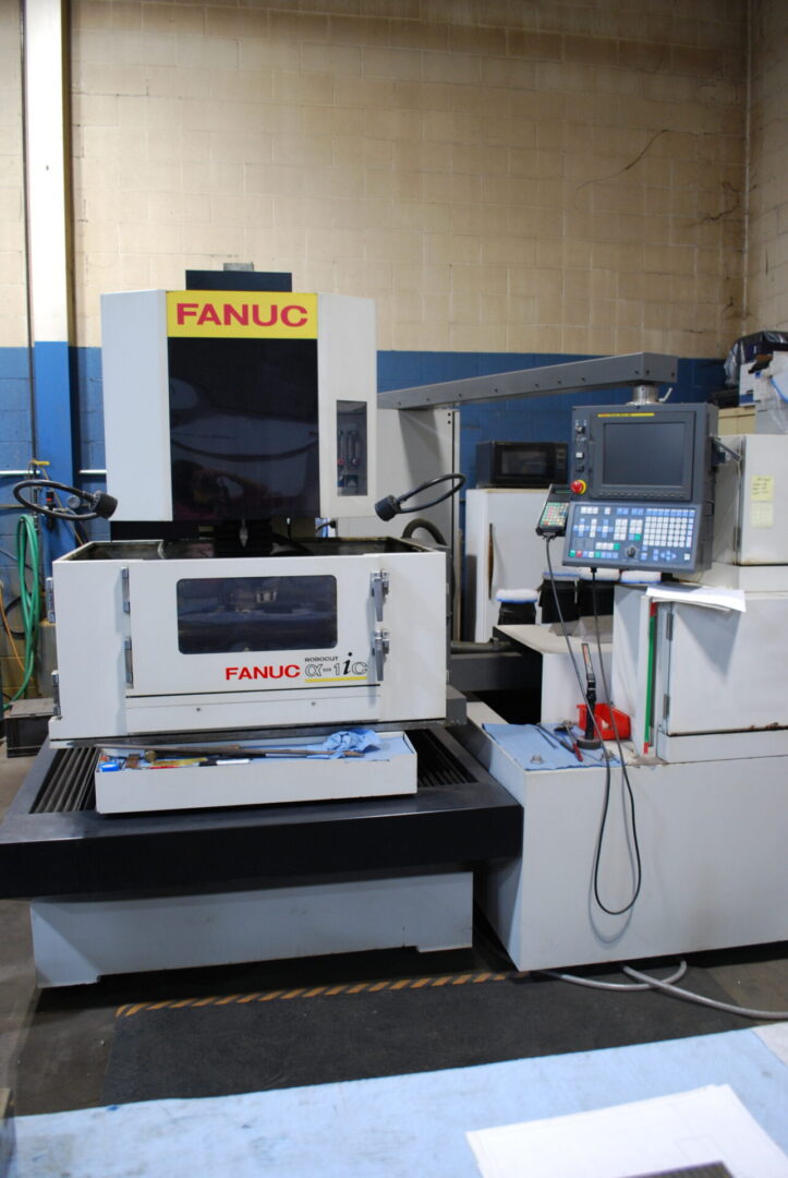 FANUC CNC machine with control panel